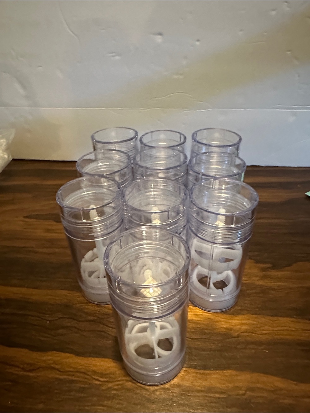 Set of 10 Twist-Up 75 ml Clear Refillable Empty Containers